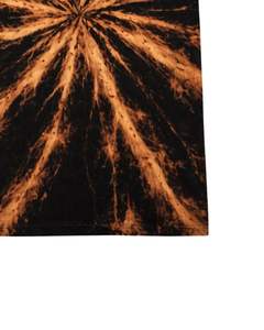 Camiseta Negra con Estampado Tie Dye Naranja para Hombre, Cuello Redondo, Manga Corta, Algodón, Estilo Casual Urbano, Lavado Vintage, Personalizada, OEM, Proveedor de Camisetas al por Mayor - Product Image 5