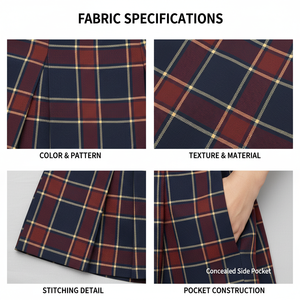 Custom Logo Women High Waist Sports Skirt Quick Dry Pleated Golf Tennis Skort Workout Yoga Fitness Running Athletic Wear - Product Image 5