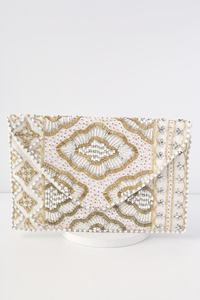 Pochette élégante brodée de perles pour femmes et jeunes filles – Sacs à main haut de gamme en perles - Product Image 5