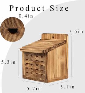 Casas para Abejas de Alta Calidad y Duraderas para el Jardín, Hotel para Insectos, Casa para Abejas de Madera de Carpintero, Caja para Exteriores - Product Image 3