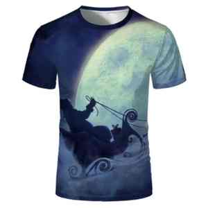 T-shirt pour homme, dernier design, sublimation, 100% polyester, coupe ample, tendance, prix de gros avantageux. - Product Image 5