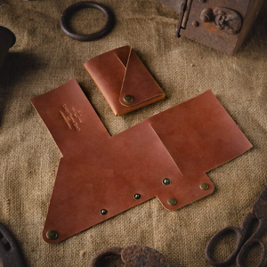 Mini Minimalist Genuine Leather <b>Wallet</b> Slim Card Holder Women Classic Brown Coin Purse Large Capacity Handmade Gift Hasps - Product Image 2