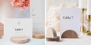 Soporte de Madera Natural para Tarjetas, Decoración Rústica para Mesa, Perfecto para Bodas, Eventos Empresariales o Uso Diario en el Escritorio - Product Image 4