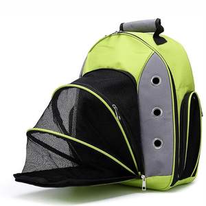 Small Animals <b>Travel</b> <b>Bag</b> Green <b>Pet</b> Carrier Backpack with Mesh Window for Dog and Cat - Product Image 1