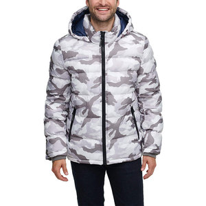 New Fashion Custom Men's Hooded <b>Puffer</b> <b>Jacket</b> High Quality <b>Thin</b> Canvas Silk Lining Winter <b>Jacket</b> with Stylish Design Wholesale - Product Image 1