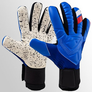 Guantes de Portero de Fútbol Daizen Star, Dedos Completos, Material de Látex, Antideslizantes, Transpirables, Cierre de Velcro, Unisex, Azul y Blanco - Product Image 4
