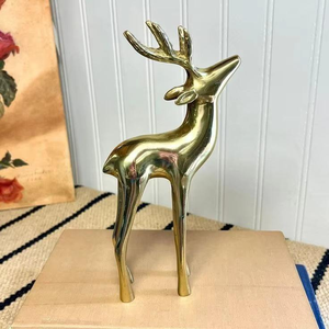 Modelos de Renos de Alto Acabado, Obras Maestras Elegantes y Lujosas, Esculturas de Renos Doradas, Objeto Decorativo, Reno Metálico Navideño - Product Image 3