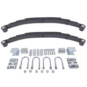 Kit de Suspensión de Eje Único para Remolque de 3500 lb, Soporte Completo para Eje Tándem con Ballesta y Perno en U para Suspensiones de Camiones - Product Image 3