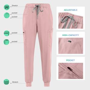 Uniforme d'infirmière sur mesure à col montant, respirant, en polyester de haute qualité, pantalon multicolore, uniforme de médecin, d'hôpital et de spa, fabrication OEM - Product Image 5