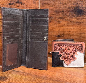 Nuevo cuero mecanizado a mano RFID bloqueo titular de la tarjeta de crédito cartera y cuero de vaca genuino diseñador de lujo cartera larga conjuntos combinados - Product Image 6