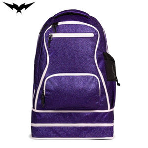Premium Glitter Cheerleading <b>Bag</b> With Shiny <b>Sparkle</b> Cheer Backpack Custom Team Logo High Quality with zipper - Product Image 1