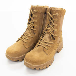 Botas Tácticas de Cuero Transpirables Ligeras Personalizadas para Hombre, Botas de Tobillo Alto para Exteriores - Product Image 1