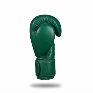 HAMSUB INDUSTRY <b>Green</b> <b>Leather</b> Boxing <b>Gloves</b> Lace-up Wrist Support Full Finger Lightweight Breathable Custom Made Packaging for - Product Image 4