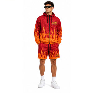 Conjunto de Chaqueta Cortavientos y Pantalones Cortos Personalizados Royal de Dos Piezas, Chaqueta Cortavientos con Cierre, Nylon y Poliéster, Ropa Deportiva Urbana - Product Image 3