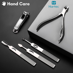 Juego Profesional de Manicura y Pedicura de Acero Inoxidable, el Mejor Kit de Uñas para Hombre, Herramienta de Cuidado Personal con Estuche de Viaje de Cuero Marrón - Product Image 3