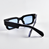Lunettes de soleil carrées en acétate pour hommes et femmes, monture épaisse rétro, verres polarisés TAC UV400, logo personnalisé, OEM ODM, vente en gros
