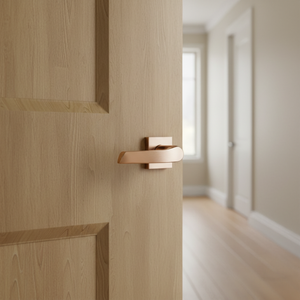 Premium Brass Door <b>Handle</b> Set with Mortise <b>Lock</b> | Luxury Lever <b>Handles</b> for Interior Doors | Stylish Hardware for Hotel Interiors - Product Image 3