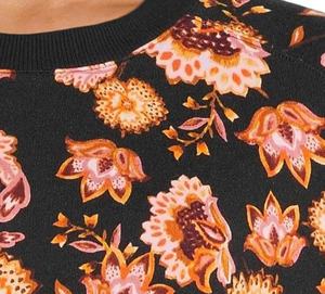 High Quality Women's Oversize Tie Dye Fleece Sweatshirt 100% Cotton Embroidered Front Printed Vintage Design Long Sleeves - Product Image 2