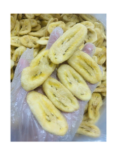 Tranches de bananes séchées de forme ovale, sucrées et croustillantes, emballage en vrac - Product Image 1