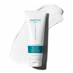 HAIRSTRO Crème de Soin Quotidien du Cuir Chevelu 200ml, Complexe Protéiné à la Kératine Sans Silicone pour Lisser les Cheveux - Product Image 1