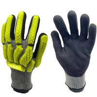 Gants mécaniques anti-choc, anti-collision, anti-coupure, pour l'entretien, les secours incendie et les mineurs, en TPR, vente en gros d'usine