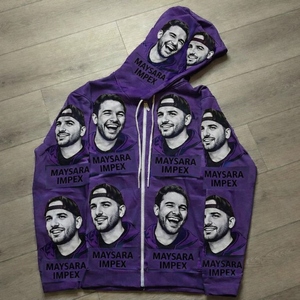 Top Quality 100% Cotton Heavyweight Hooded Streetwear Men's Clothing THAT'S a AWFUL LOT of COUGH SYRUP Printing Hoodie for Men - Product Image 6