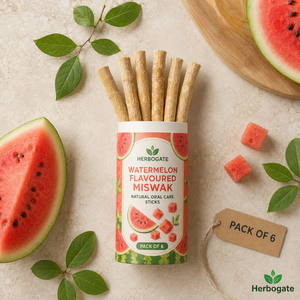Paquetes de Miswak con Sabor a Sandía, Paquete de 6 Palitos Herbales de Alta Calidad para el Cuidado Bucal que Proporcionan una Limpieza Suave de los Dientes y Encías Saludables - Product Image 5