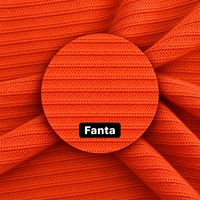 Tissu en maille côtelée double Fanta en polyester, matériau textile texturé extensible pour la confection de vêtements et de mode