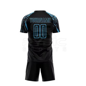 Ensemble de maillot et short de football pour hommes, entraînement avancé, léger, respirant, pour joueurs de football professionnels - Product Image 3