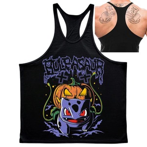 Camiseta sin mangas vintage para hombre con logo personalizado, de poliéster, informal, para verano, gimnasio, venta al por mayor, suministro del fabricante - Product Image 5