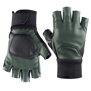 <b>Half</b> Finger Lightweight for Closure Gym Gloves PU Leather Adjustable Wrist Strap Non <b>Slip</b> Breathable Unisex Hand Grips for - Product Image 1