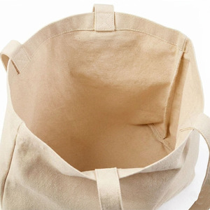 Sac de courses en toile grand format couleur naturelle avec poignée d'épaule, sac fourre-tout pour épicerie, sac de courses en toile personnalisable avec logo, sac en coton durable - Product Image 3