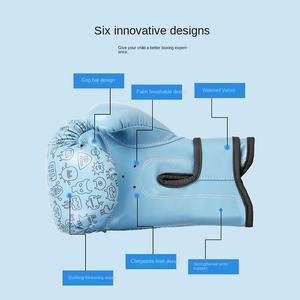 Gants de boxe pour jeunes enfants 4oz 6oz 8oz, gants d'entraînement Sanda en cuir PU, gants de frappe pour sacs de sable pour garçons et filles - Product Image 3