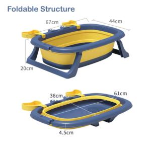 Polka Tots <b>Foldable</b> <b>Bath</b> tub - Blue - Product Image 2