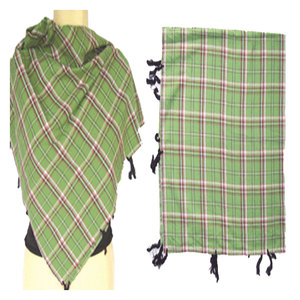 Women's Lightweight Cotton Checkered <b>Square</b> Neck <b>Scarf</b> Soft Breathable Summer Shawl Elegant Fashion Wrap Gift for Her Casual - Product Image 3