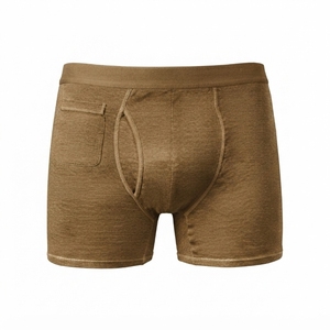 Men's <b>Boxer</b> Briefs With Pocket Breathable Soft Modal Spandex Underwear Mid Rise Solid Color Daily Wear <b>Custom</b> Logo - Product Image 6