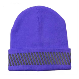 AZORES SPORTS <b>Winter</b> Waterproof Breathable Reflective Wool/Cotton Jacquard Beanie <b>Cap</b> Colorful Knitted Warm Casual Custom Logo - Product Image 2