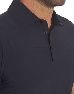 Men's 100% Cotton for T-<b>Shirt</b> Casual Formal <b>Button</b>-Down Collar Solid Pattern Embroidered Breathable Knitted Fabric <b>Half</b> Sleeve - Product Image 4