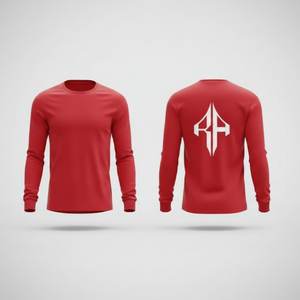 Camiseta de Manga Larga para Hombre 2026 de Alta Calidad, Cuello Redondo, 100% Algodón, Estilo Oversize Personalizado, Casual, RIVIAN ATLANTIC - Product Image 3