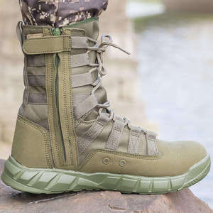 Zapatos Tácticos Ligeros para Hombre, Botas de Trabajo Duraderas para Exteriores, Calzado Transpirable y Cómodo para Entrenamiento y Senderismo - Product Image 2