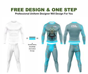 Nouvelle Collection 2026 : Tenue de Compression Homme à Impression par Sublimation – Rashguard et Legging MMA Respirants, Écologiques et de Qualité Supérieure - Product Image 2