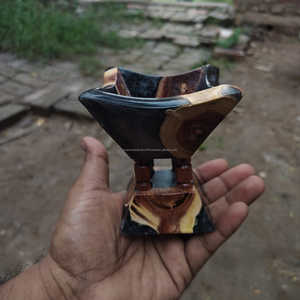 Premium Natural Wooden And Resin Incense Holder Home Decoration Tableware Wooden Resin Bakhoor Incense Burner Traditional tool - Product Image 4