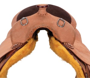 SILLÍN DE CUERO INDIO DE LA MEJOR CALIDAD PARA MONTAÑA WESTERN, JUEGO COMPLETO, ASIENTO DE CUERO SUAVE Y DURADERO, ESTRUCURA DE PLÁSTICO, PERSONALIZABLE PARA CABALLO - Product Image 4