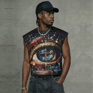 Camisetas de Hombre de Manga Corta, Personalizadas por el Fabricante, de Alta Calidad, 100% Algodón, Impresas con Serigrafía, Ecológicas, de Secado Rápido, Estilo Vintage - Product Image 1