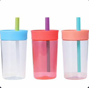 Vaso Reutilizable Owala de Plástico Libre de BPA con Pajita, 450 ml - Product Image 1