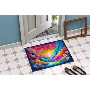 Felpudo Gillyflower Stock Interior Exterior Antideslizante Lavable Alfombras de pila baja para entrada 24H X 36W Alfombrilla para puerta Delantera - Product Image 4