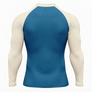 T-shirt de compression à manches longues pour homme, imprimé par sublimation, séchage rapide, avec logo personnalisé, pour entraînement MMA - Product Image 2