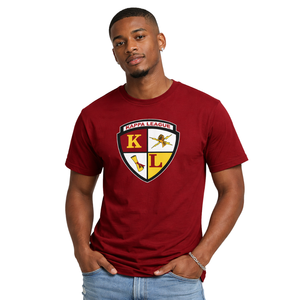 Camiseta con el Escudo de la Liga Kappa Alpha Psi, Color Granate, Ropa de Fraternidad Griega con Diseño Clásico, Comodidad Premium y Ajuste Elegante - Product Image 1