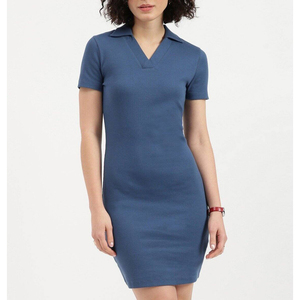 ผู้จัดจำหน่ายชุดเดรสทรงเข้ารูปแขนสั้นแบบริบบิ้นสั่งทำพิเศษ ชุดมินิเดรสทรงเข้ารูปออกแบบตามสั่ง - Product Image 1