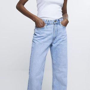 Jeans de Cintura Alta para Mujer al por Mayor, Jeans Femeninos de Alta Calidad, Transpirables, Personalizados, con el Último Diseño, Elegantes - Product Image 4